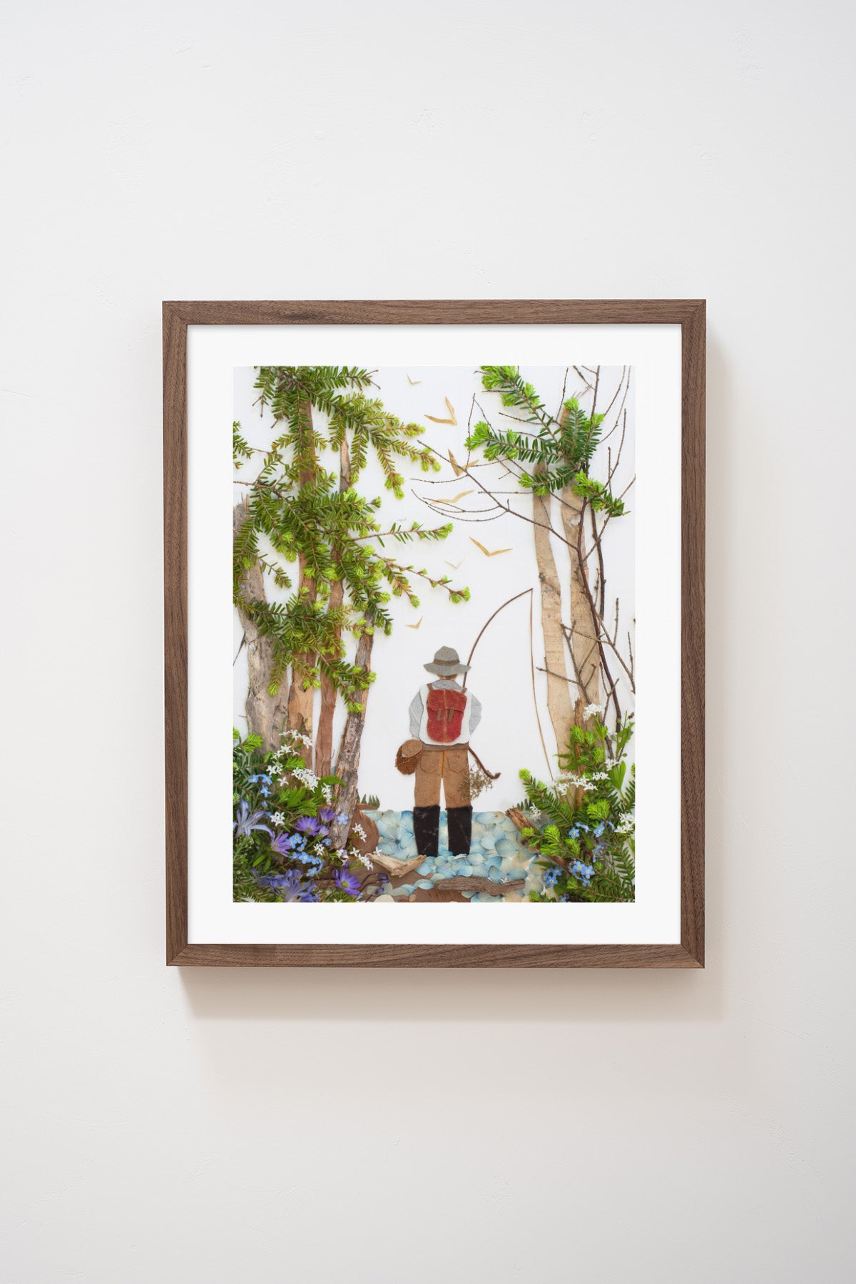"Gone Fishin'" Flower Print