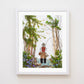 "Gone Fishin'" Flower Print
