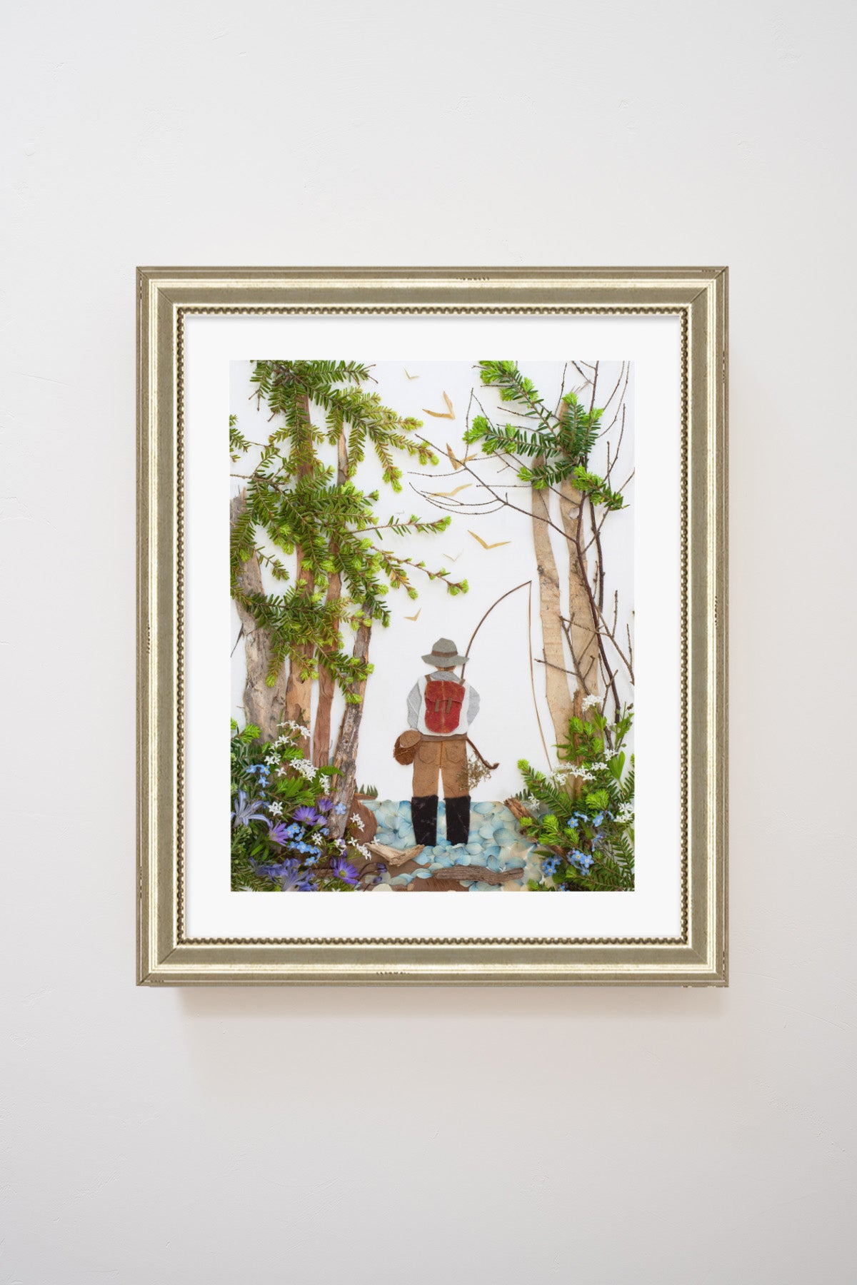 "Gone Fishin'" Flower Print