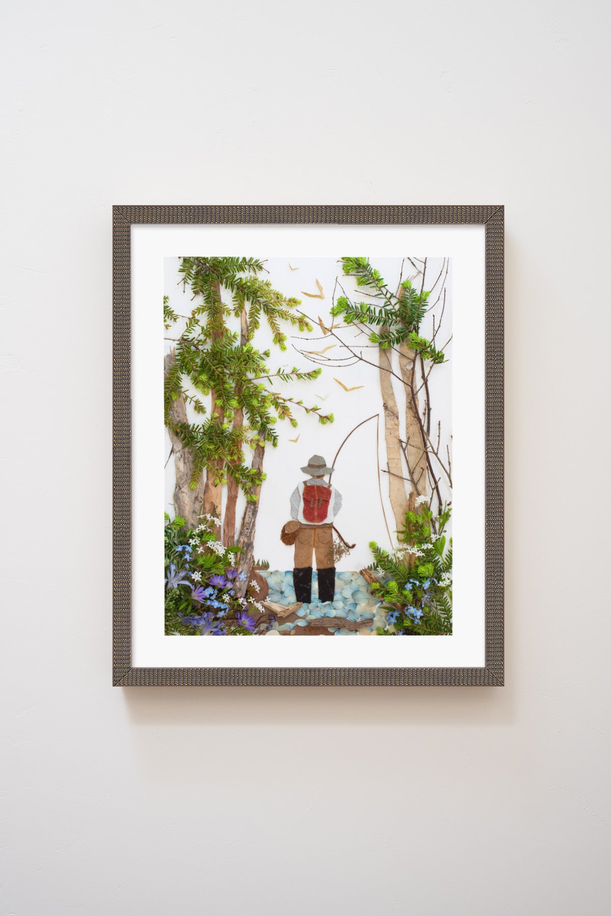 "Gone Fishin'" Flower Print