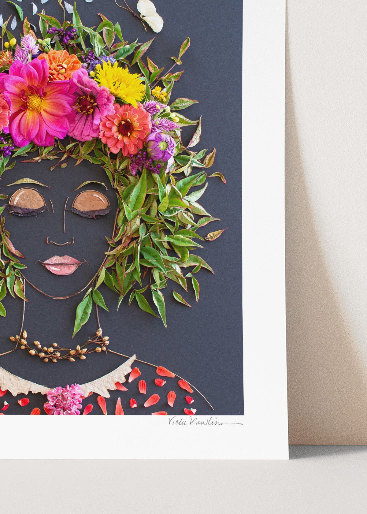 "Grow Good Thoughts" Flower Print