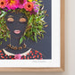 "Grow Good Thoughts" Flower Print