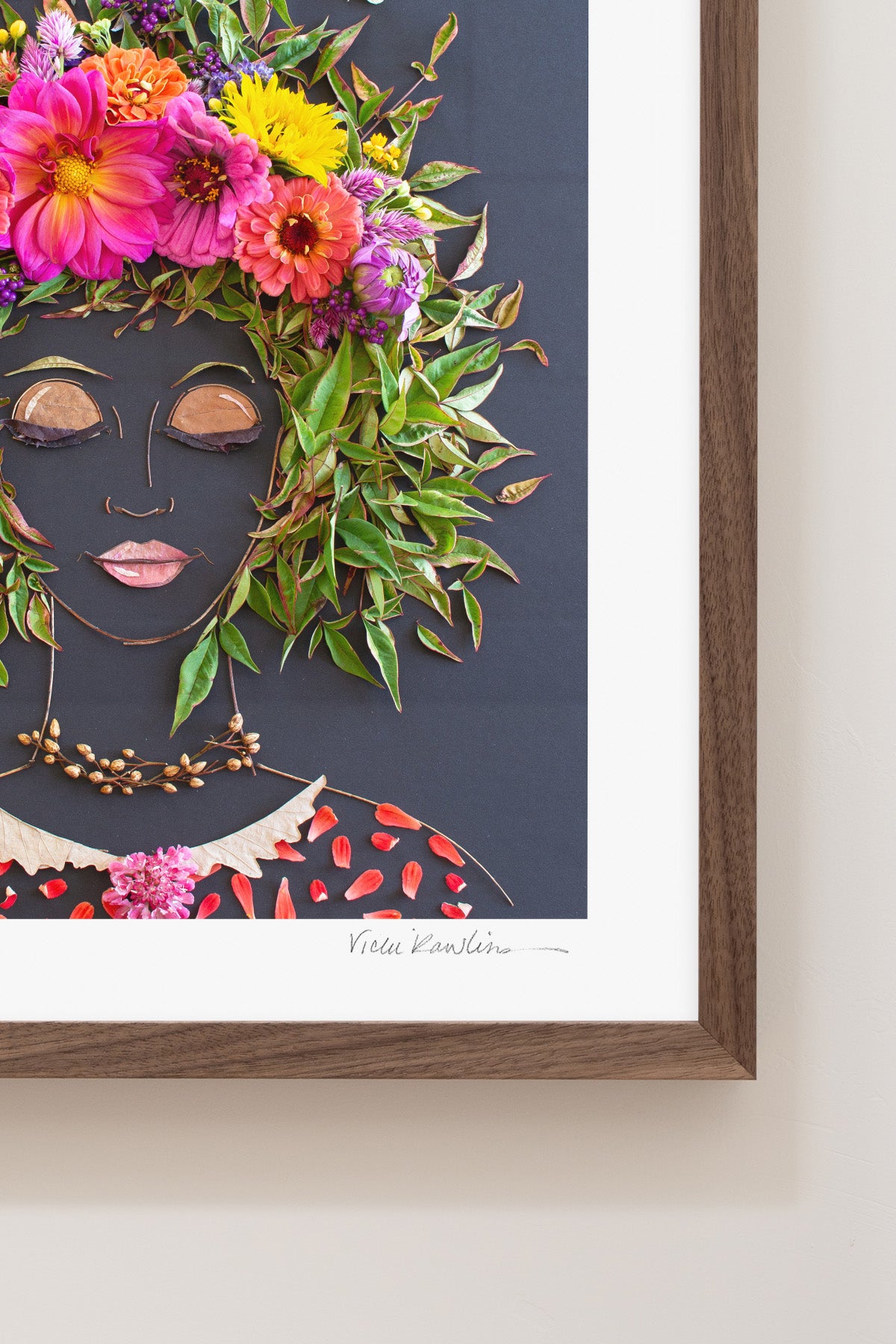 "Grow Good Thoughts" Flower Print