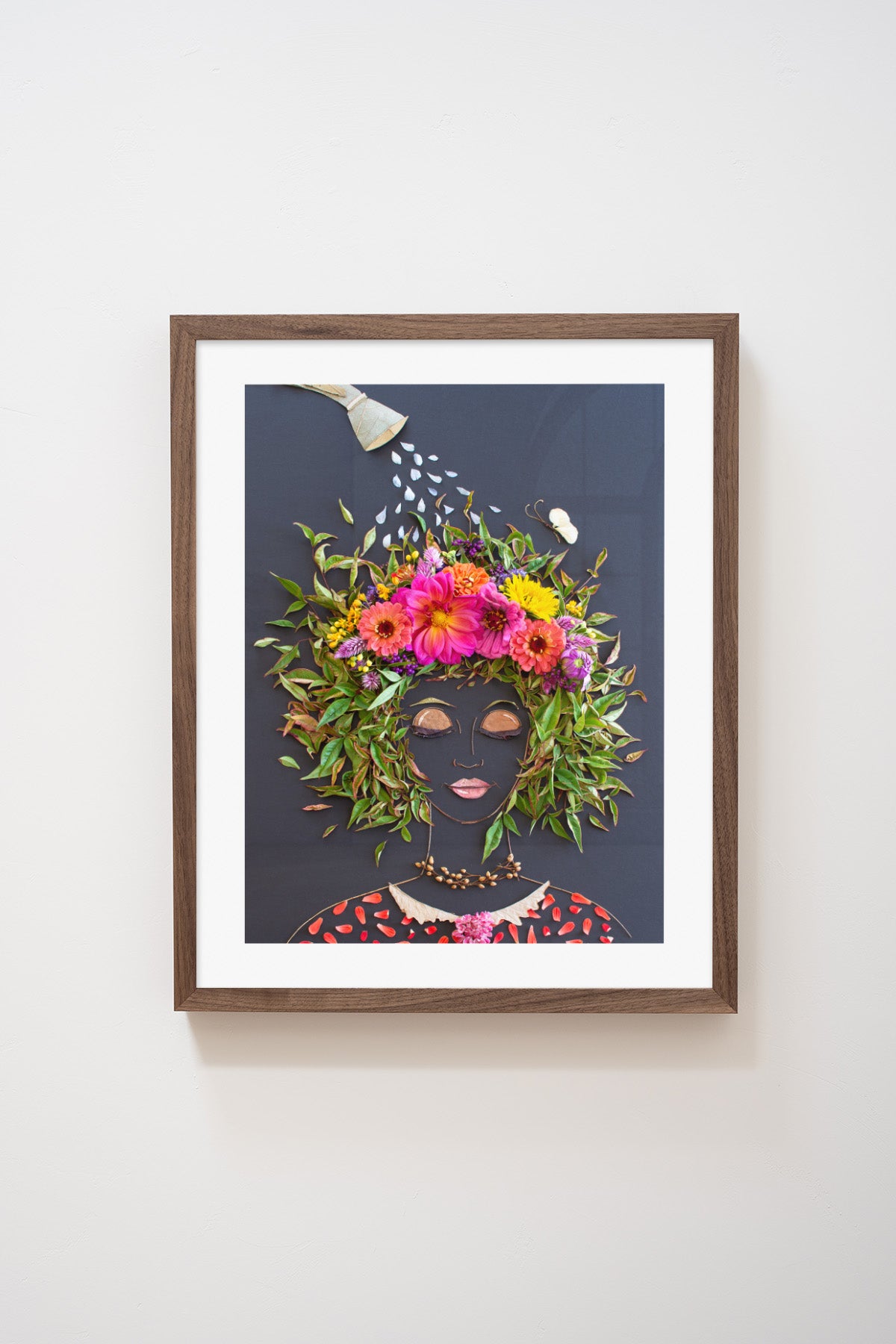 "Grow Good Thoughts" Flower Print