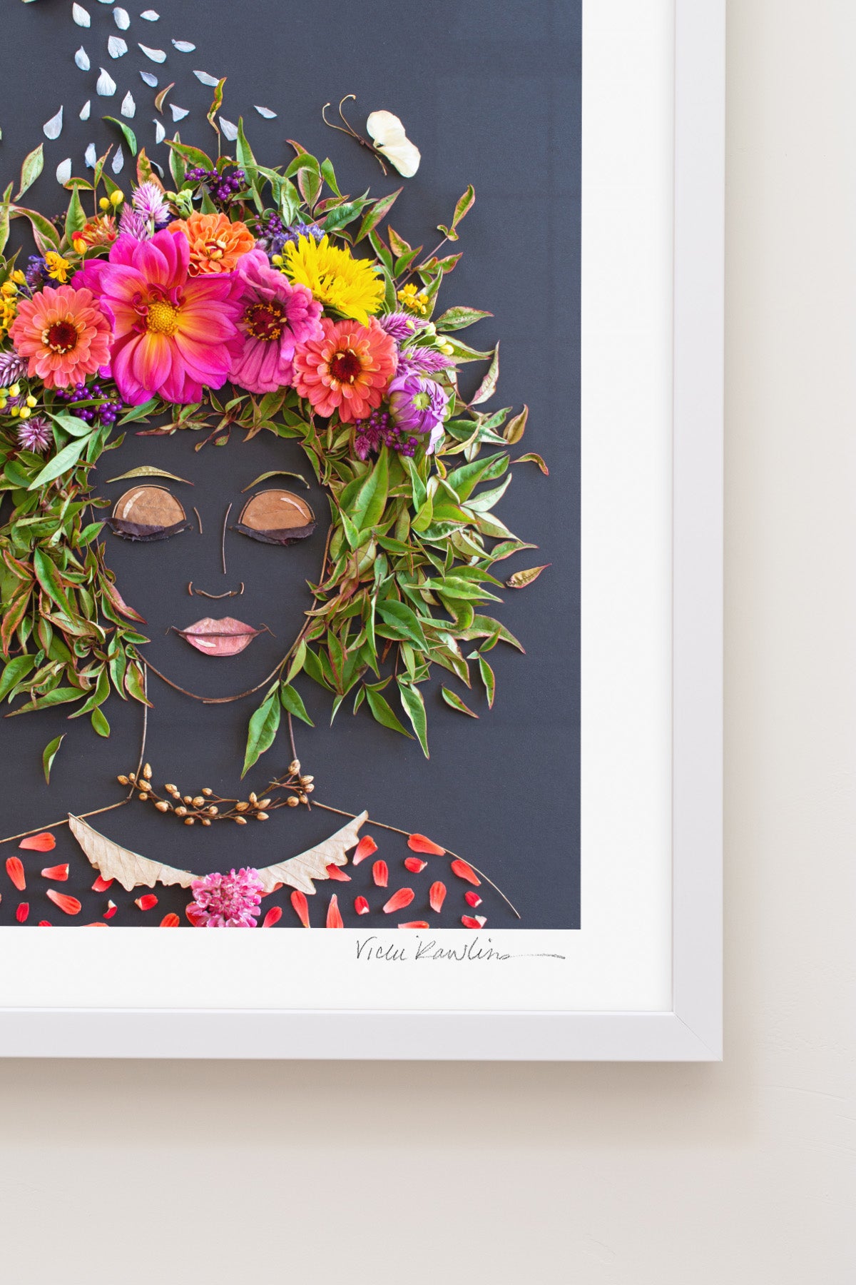 "Grow Good Thoughts" Flower Print