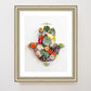 "Hamsa Hand" Flower Print