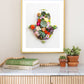 "Hamsa Hand" Flower Print (Unframed) - Sister Golden