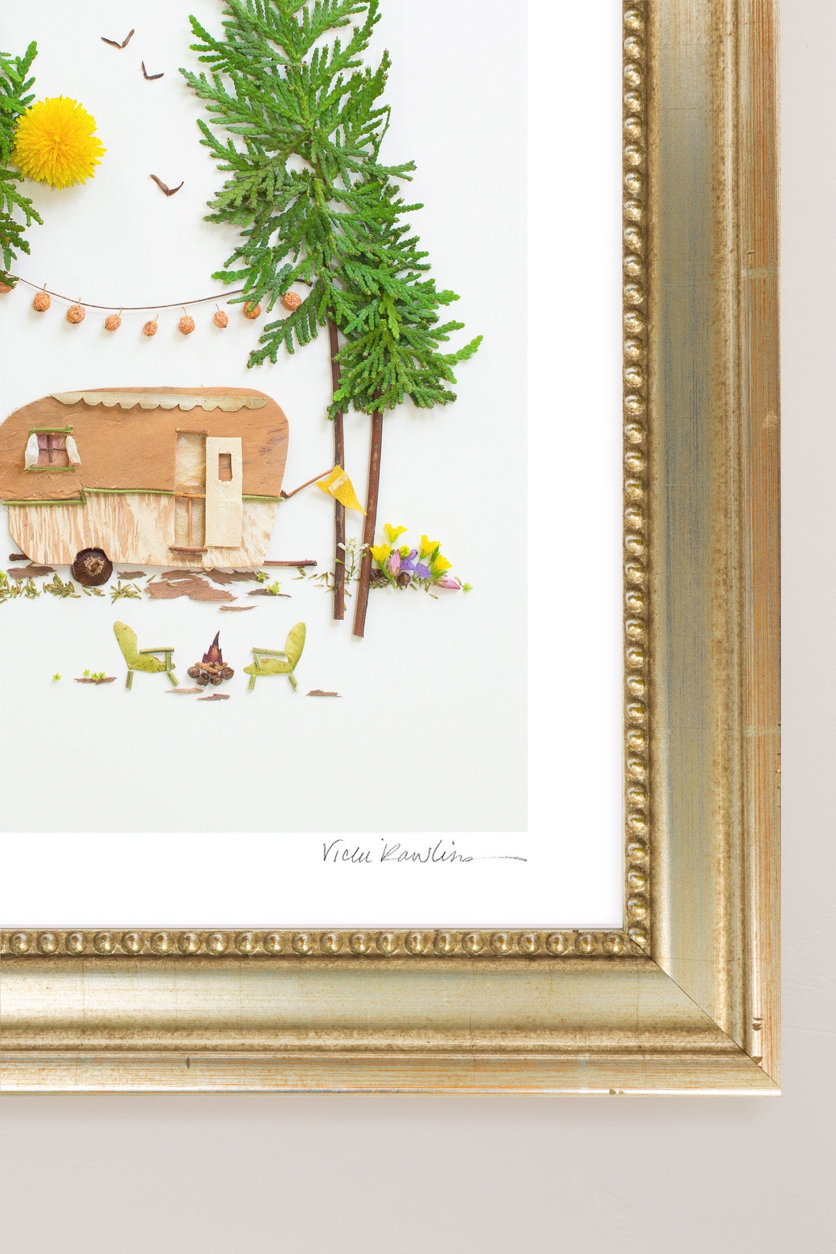 "Happy Camper" Flower Print