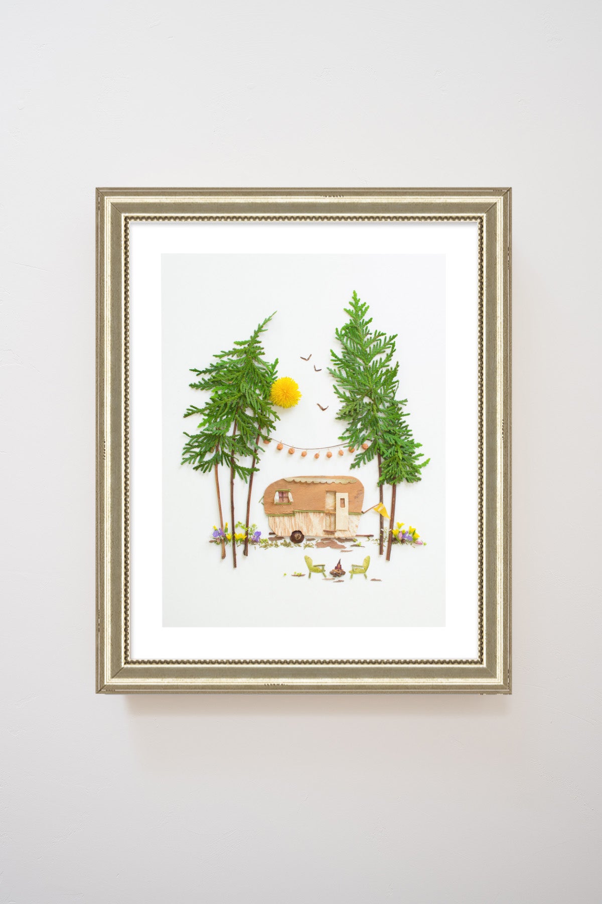 "Happy Camper" Flower Print