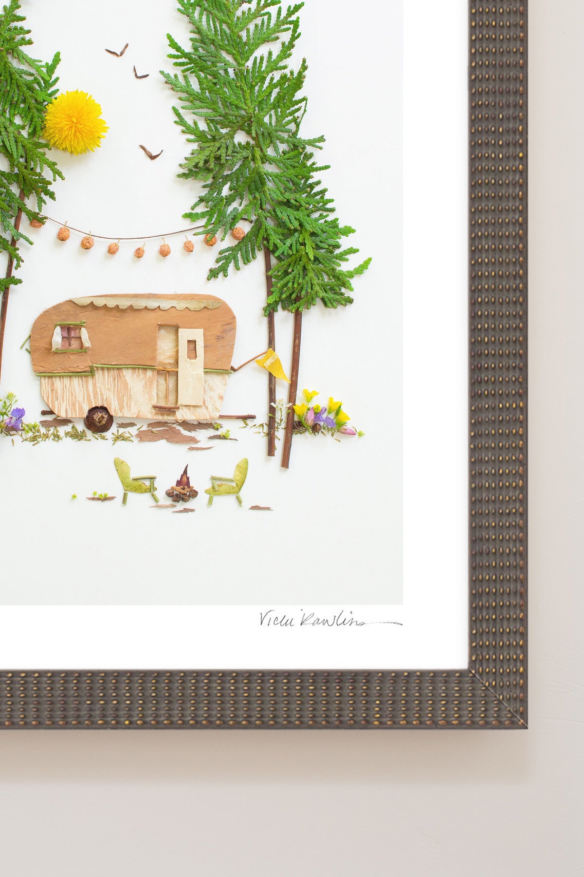 "Happy Camper" Flower Print