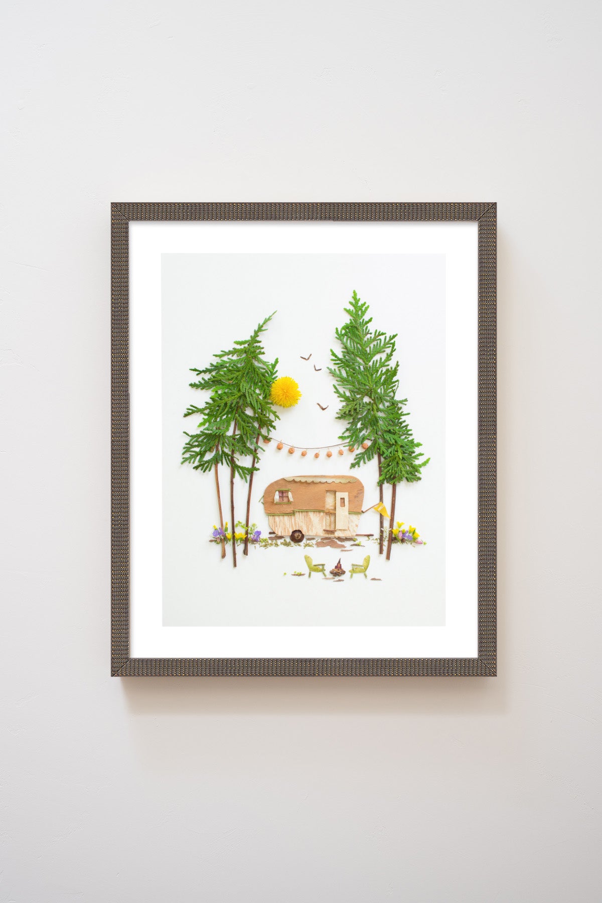 "Happy Camper" Flower Print