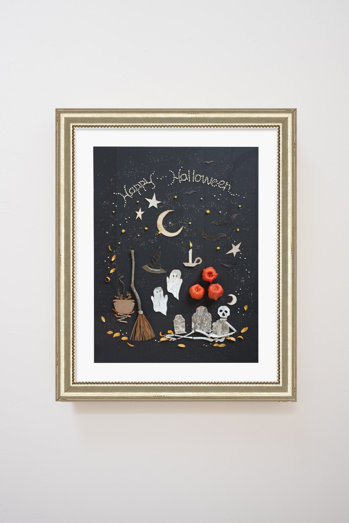 "Happy Halloween" Flower Print