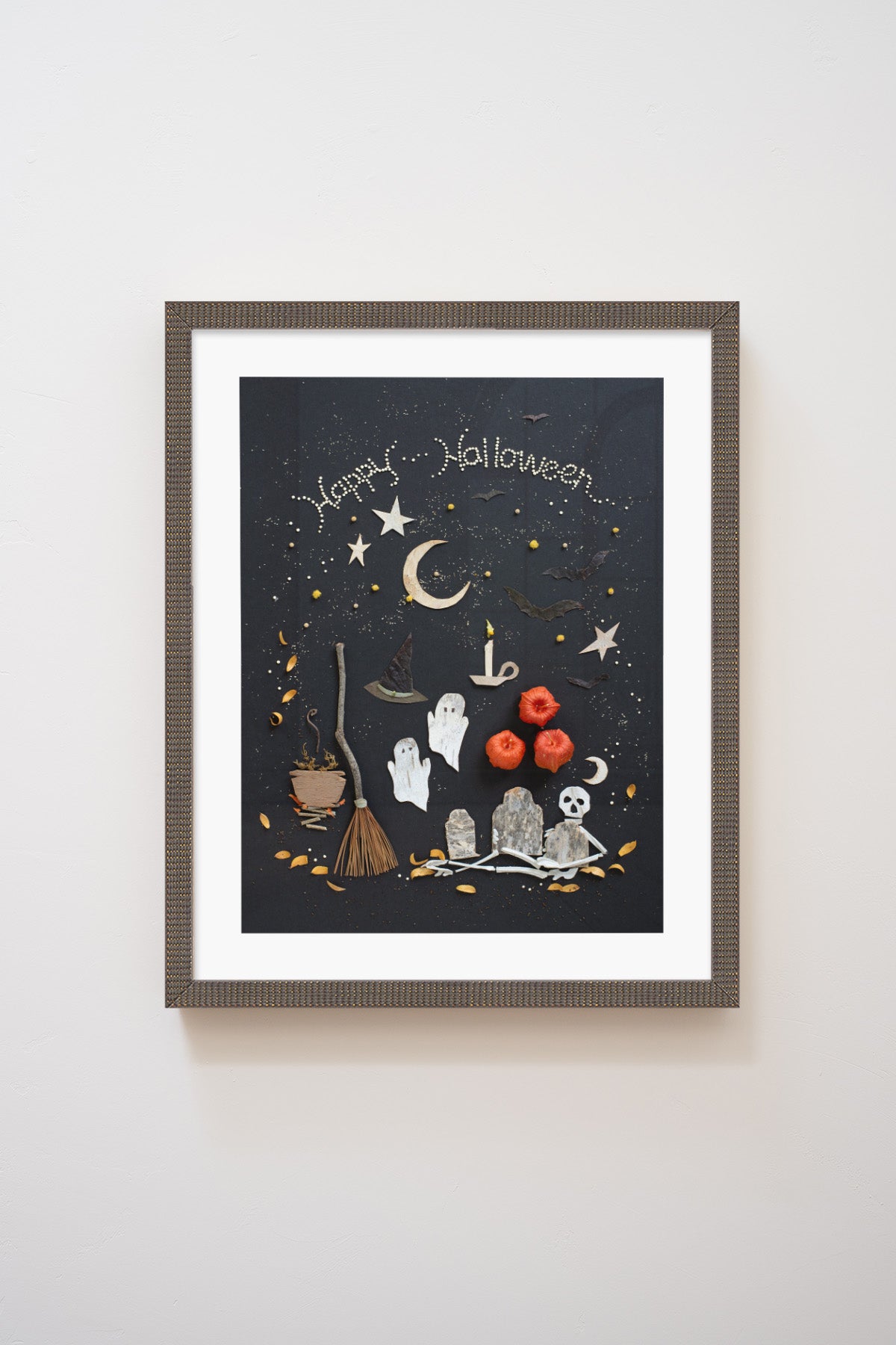 "Happy Halloween" Flower Print