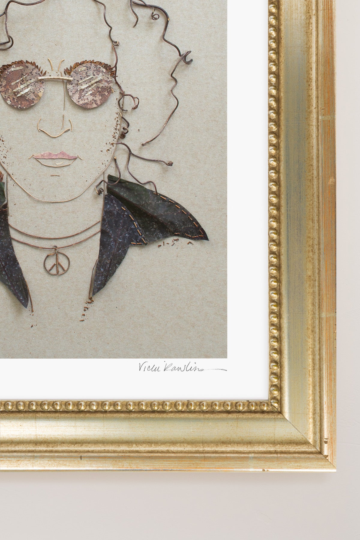 "John Lennon" Flower Print