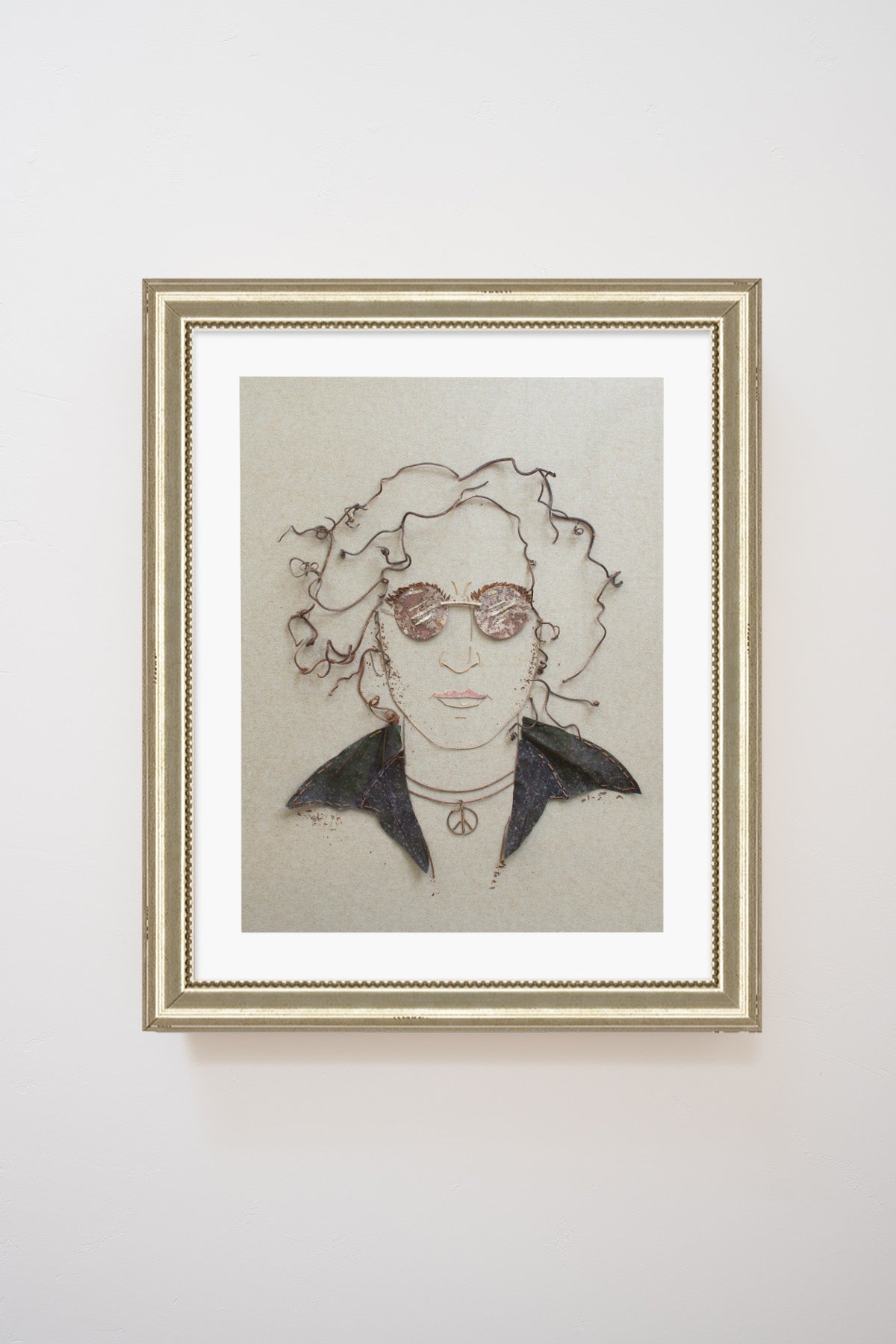"John Lennon" Flower Print