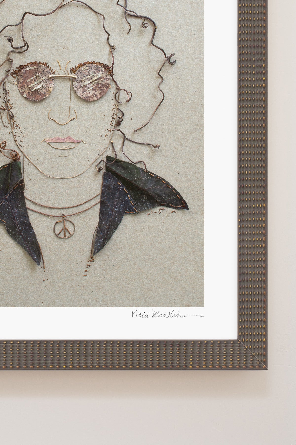 "John Lennon" Flower Print