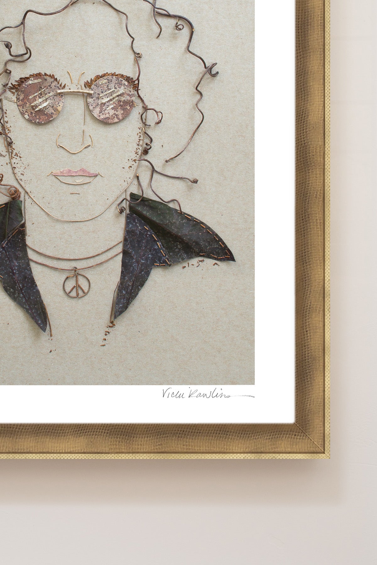 "John Lennon" Flower Print