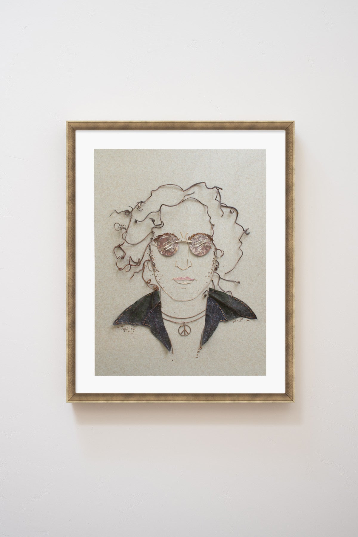 "John Lennon" Flower Print