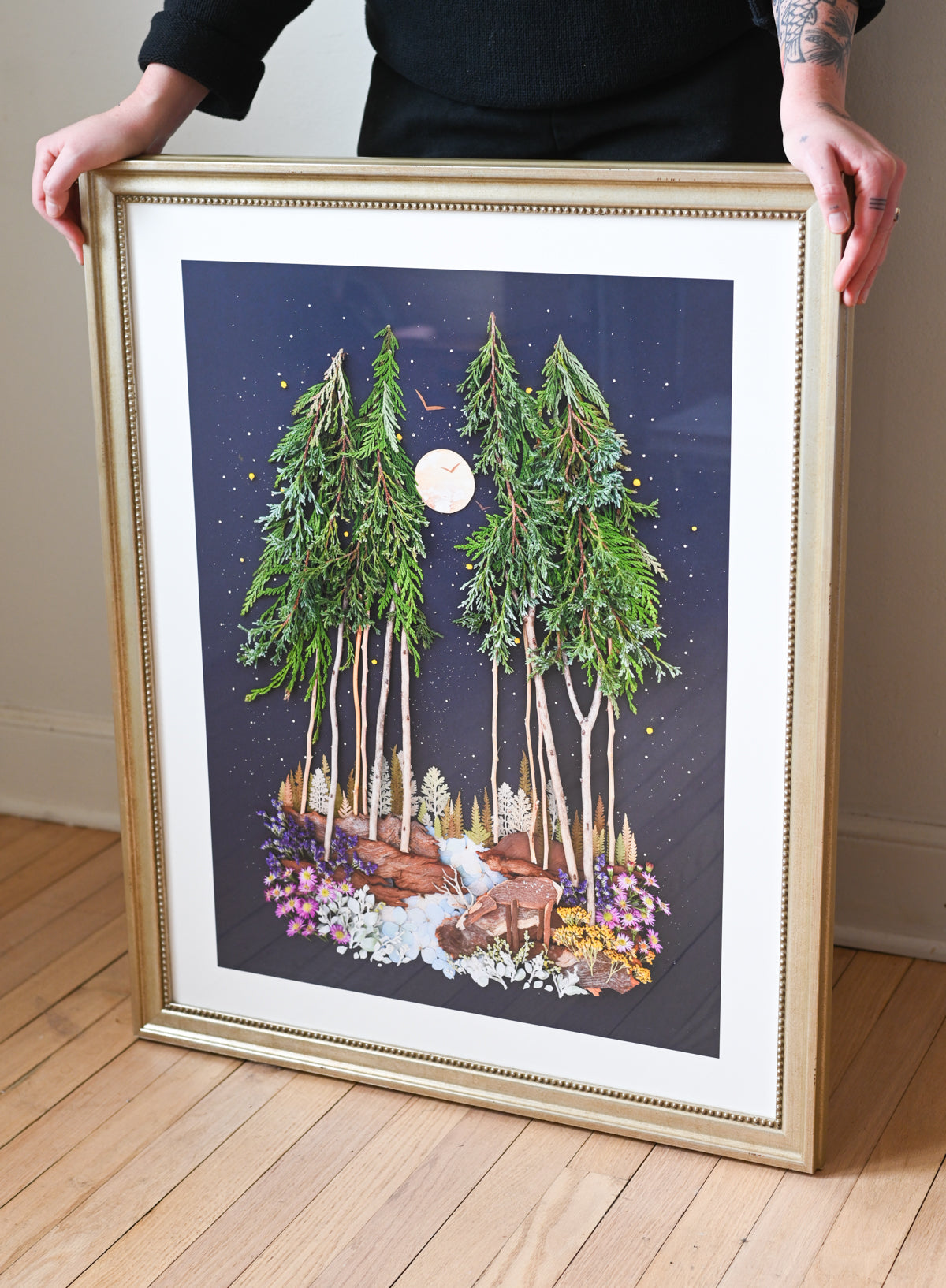 "Oh, Deer!" Flower Print
