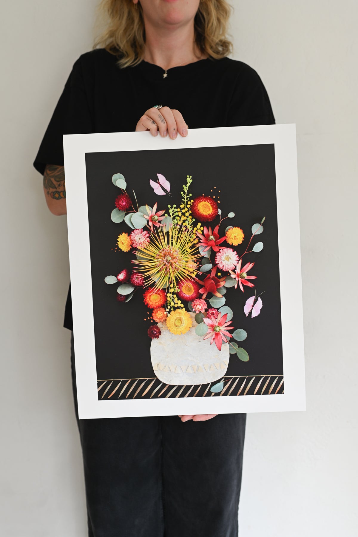 "Goldfinger" Flower Print