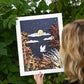 "Night Owl" Flower Print