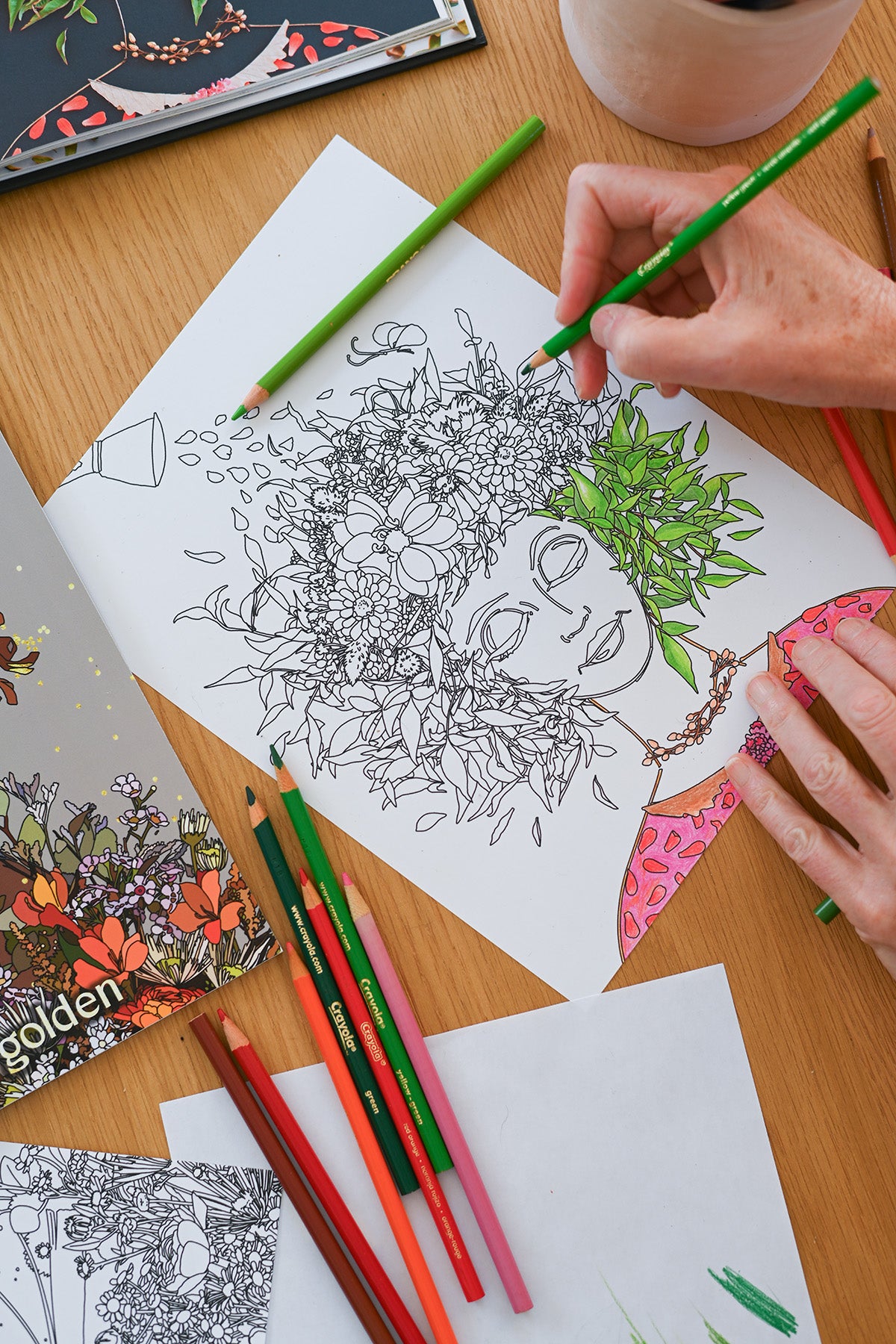The Power of Flowers Coloring Book
