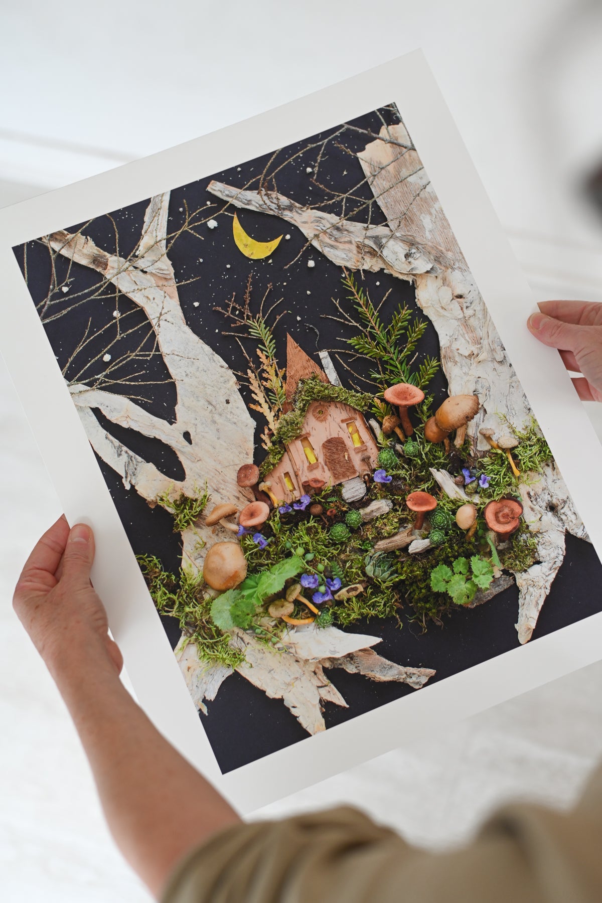 "Mushroom Inn" Flower Print