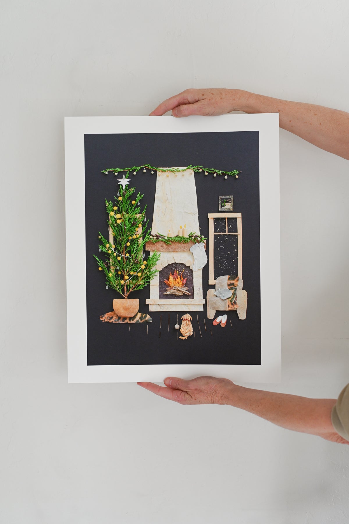 "Fireside Friends" Flower Print