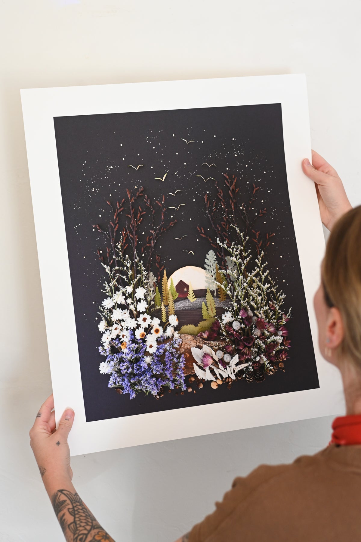 "House on a Hill" Flower Print