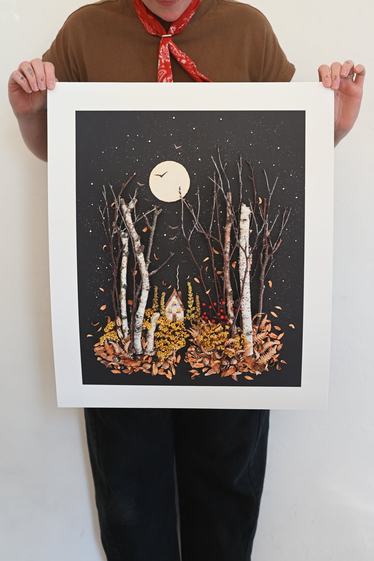 "November" Flower Print