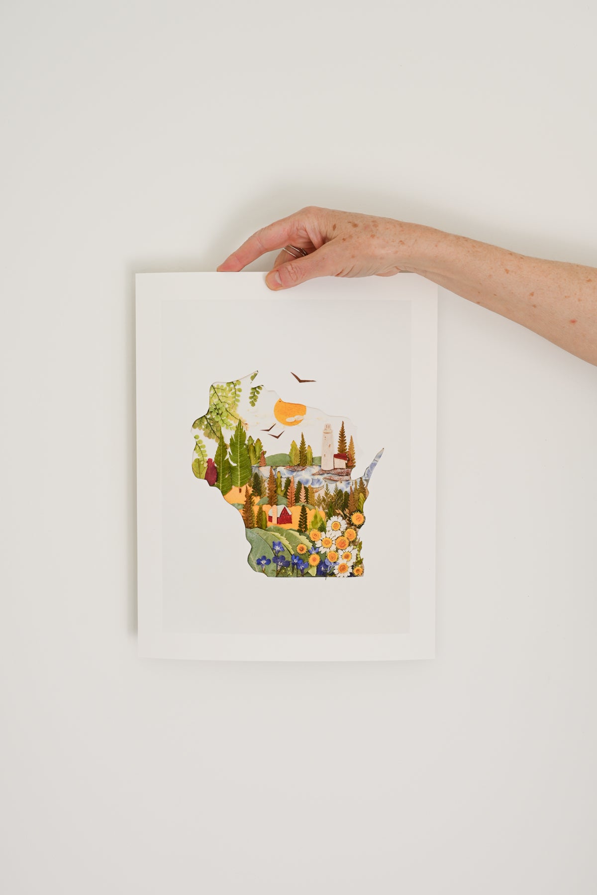 "Wisconsin" Flower Print