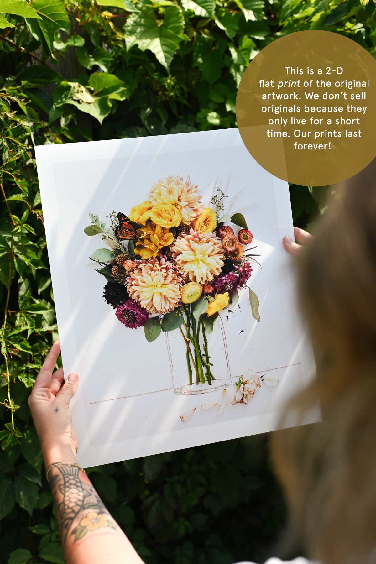 "September" Flower Print