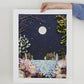 "Pink Moon" Flower Print