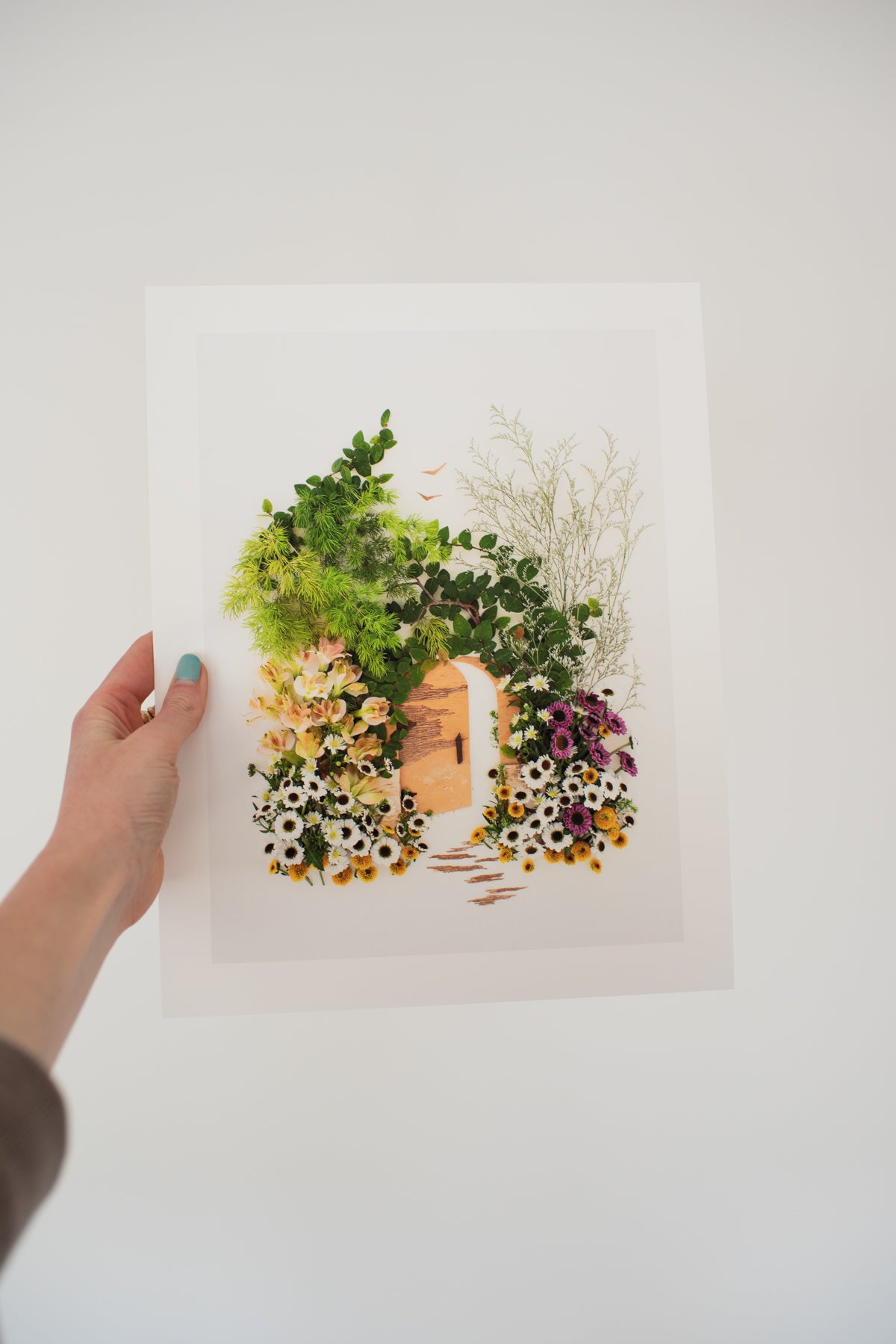 "Stay Open" Flower Print