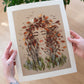 "Two Moons" Flower Print