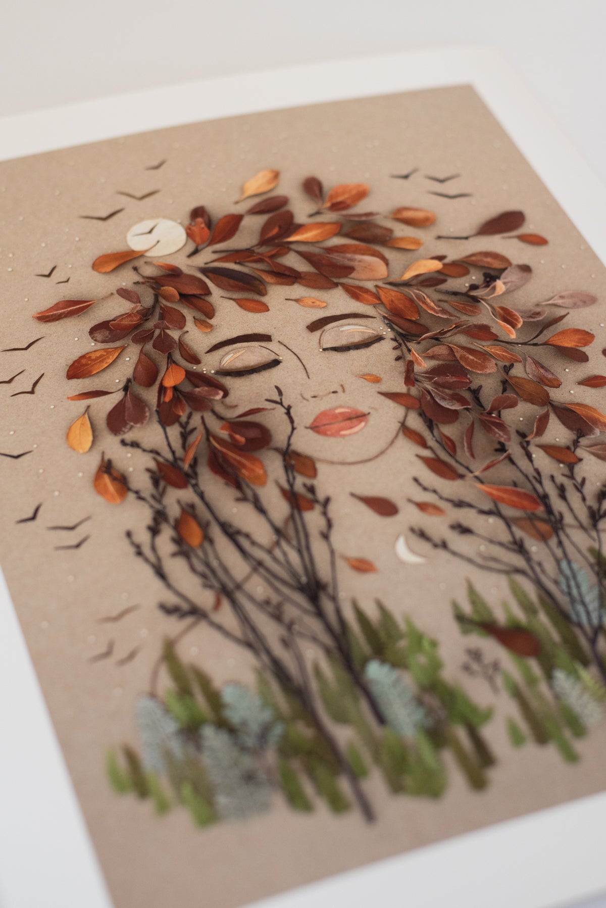 "Two Moons" Flower Print