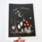 "Happy Halloween" Flower Print