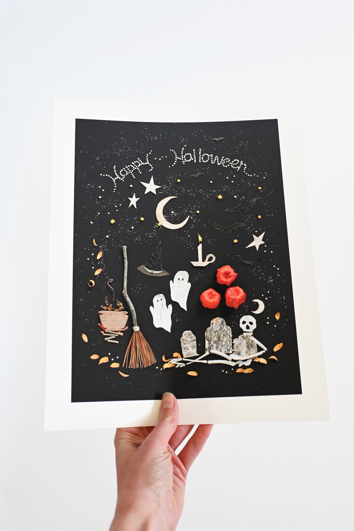 "Happy Halloween" Flower Print