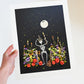 "Bones" Flower Print