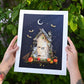 "BOO" Flower Print
