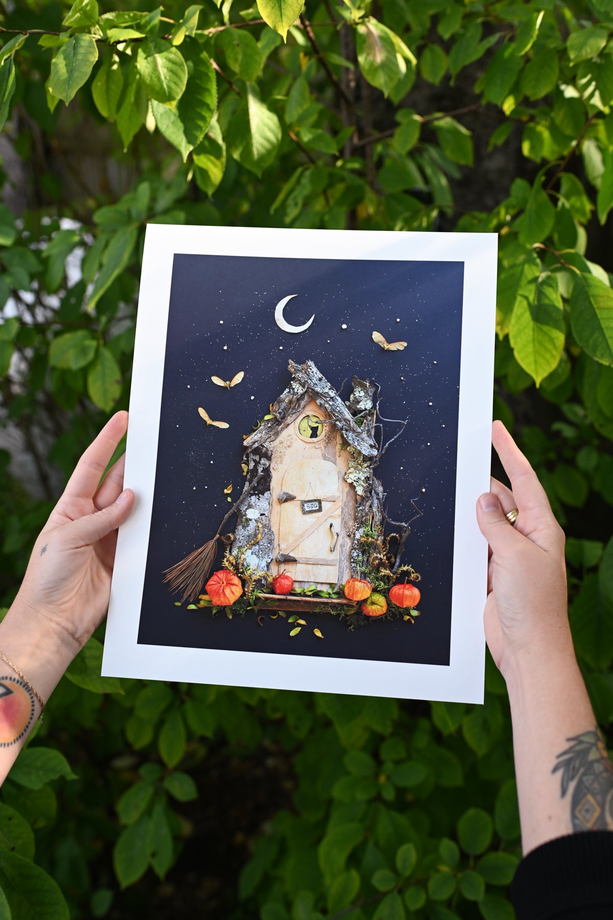 "BOO" Flower Print