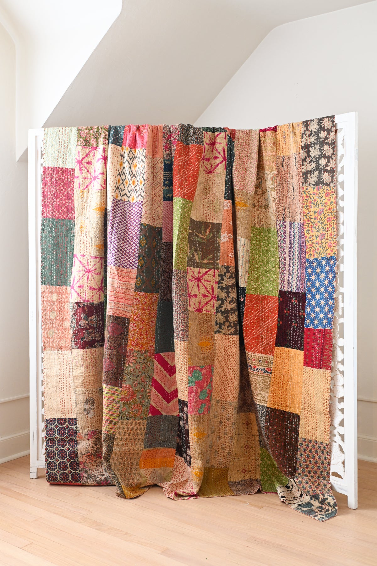 Patchwork Kantha Quilt I