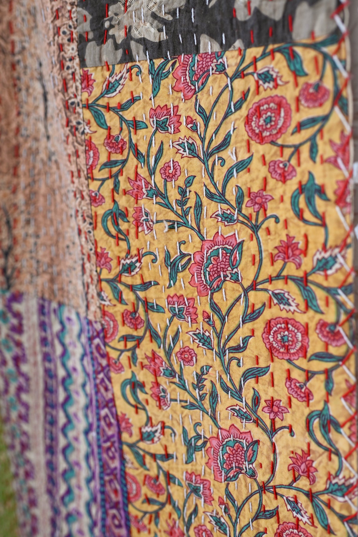 Patchwork Kantha Quilt I