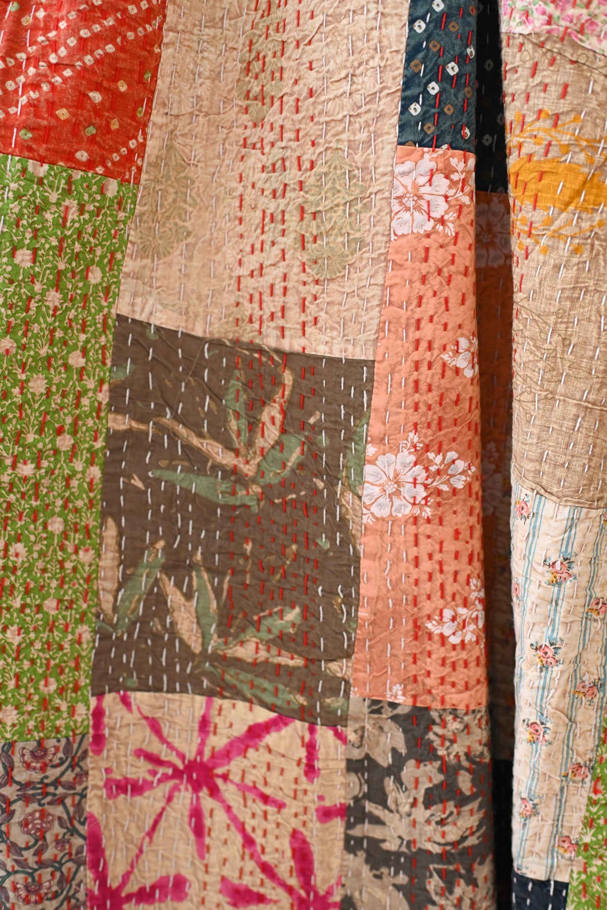 Patchwork Kantha Quilt I