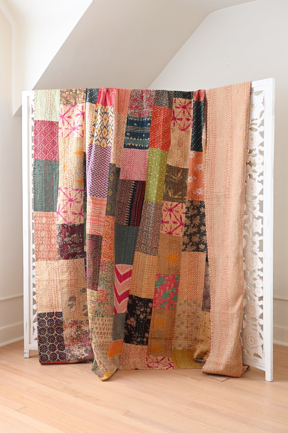 Patchwork Kantha Quilt I
