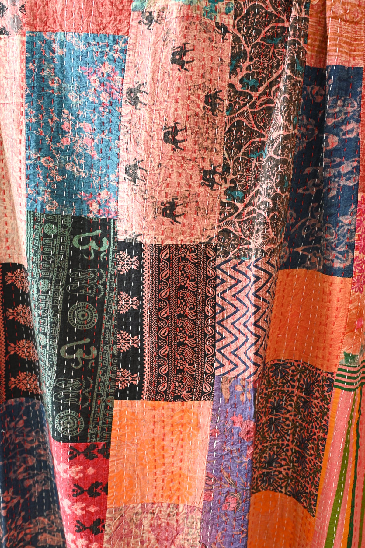 Patchwork Kantha Quilt VI