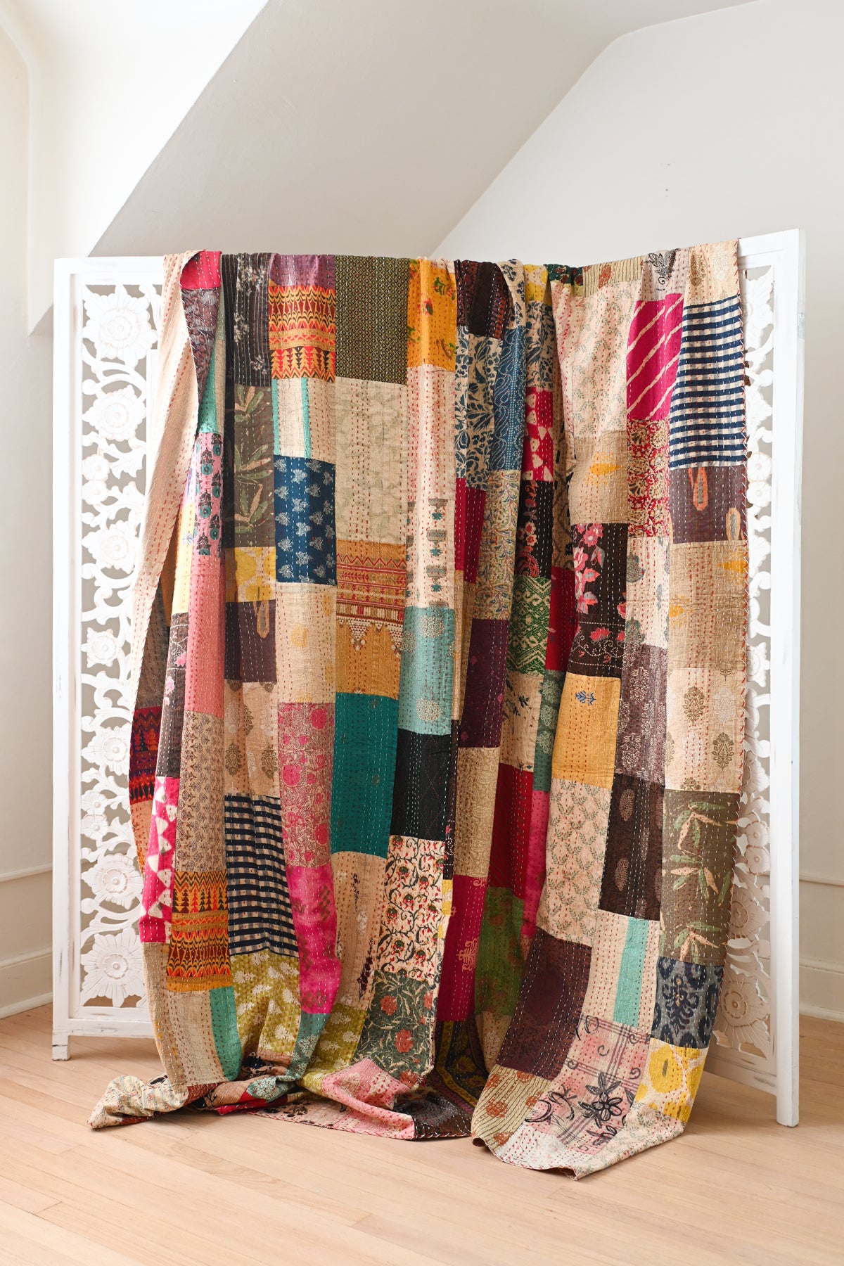 Patchwork Kantha Quilt X