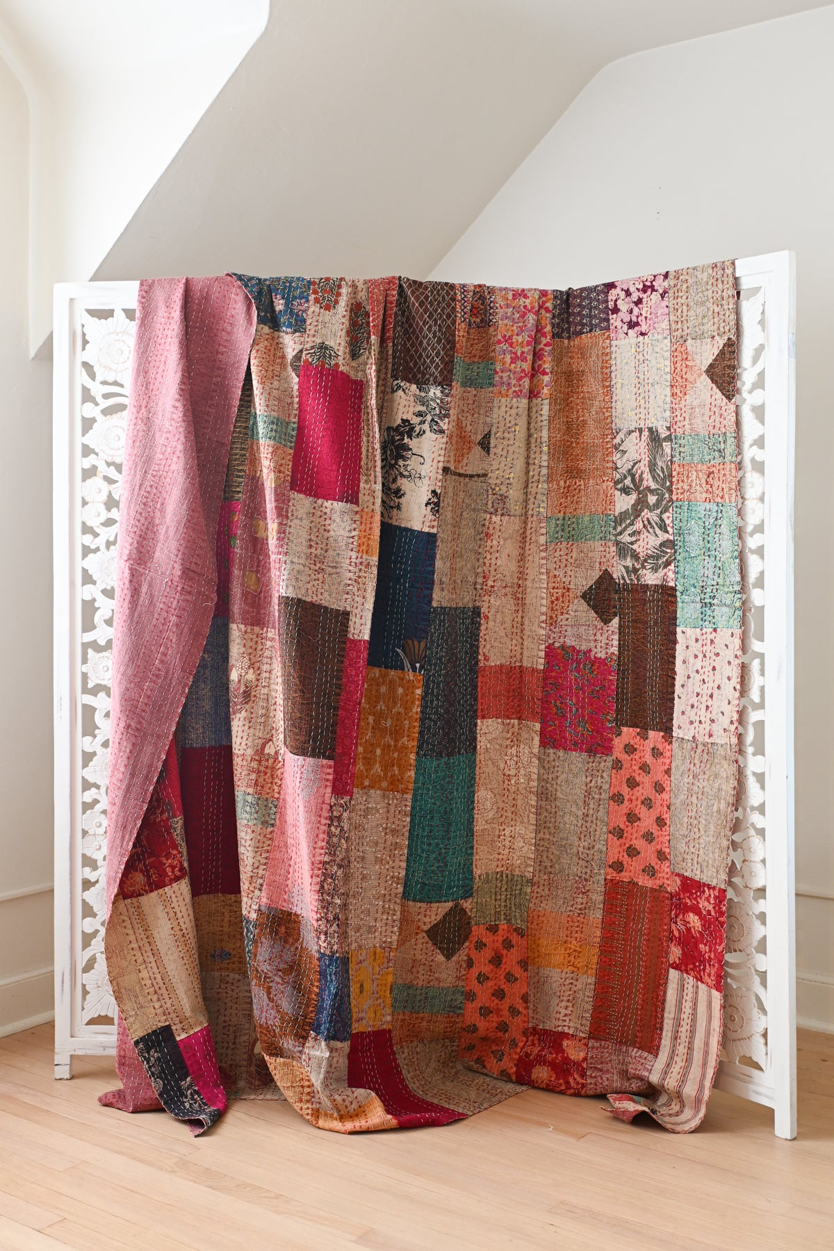 Patchwork Kantha Quilt XV
