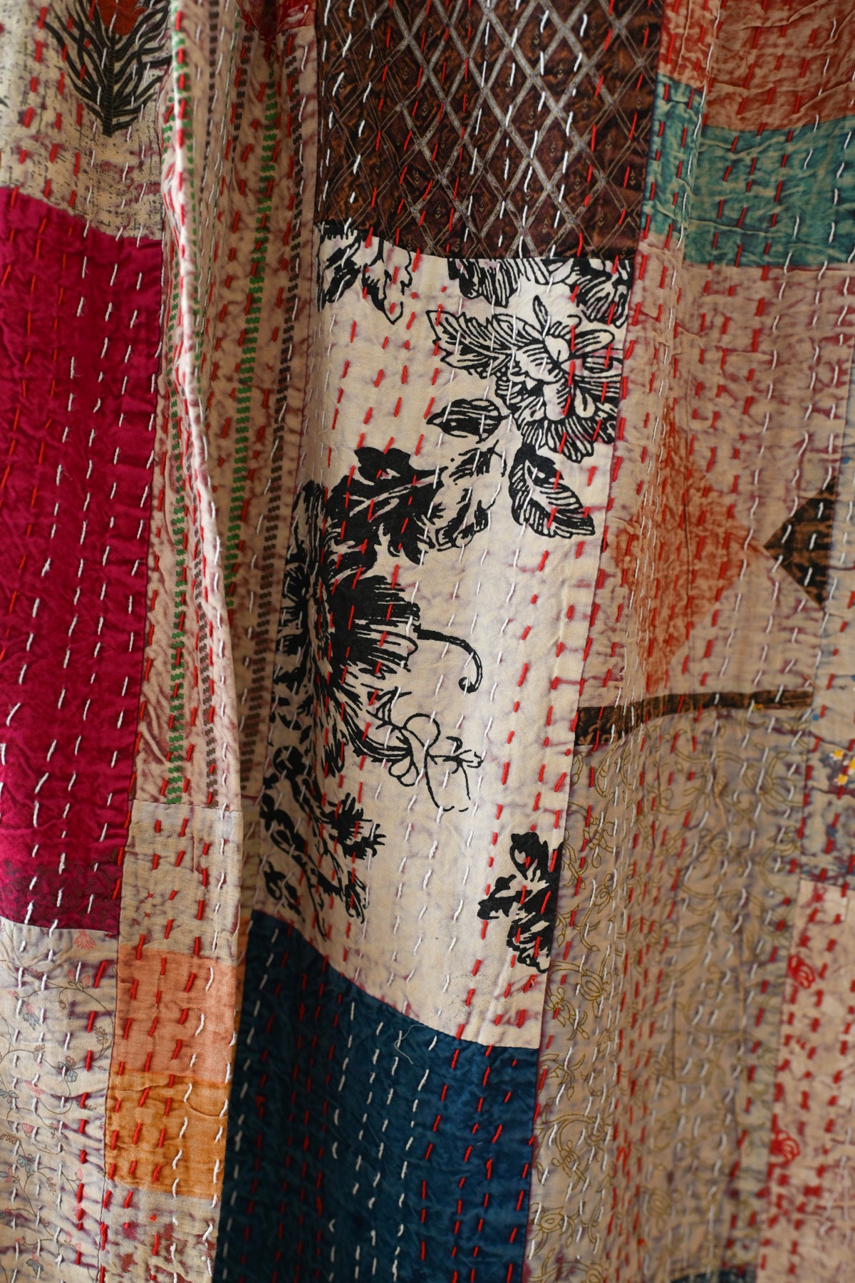 Patchwork Kantha Quilt XV