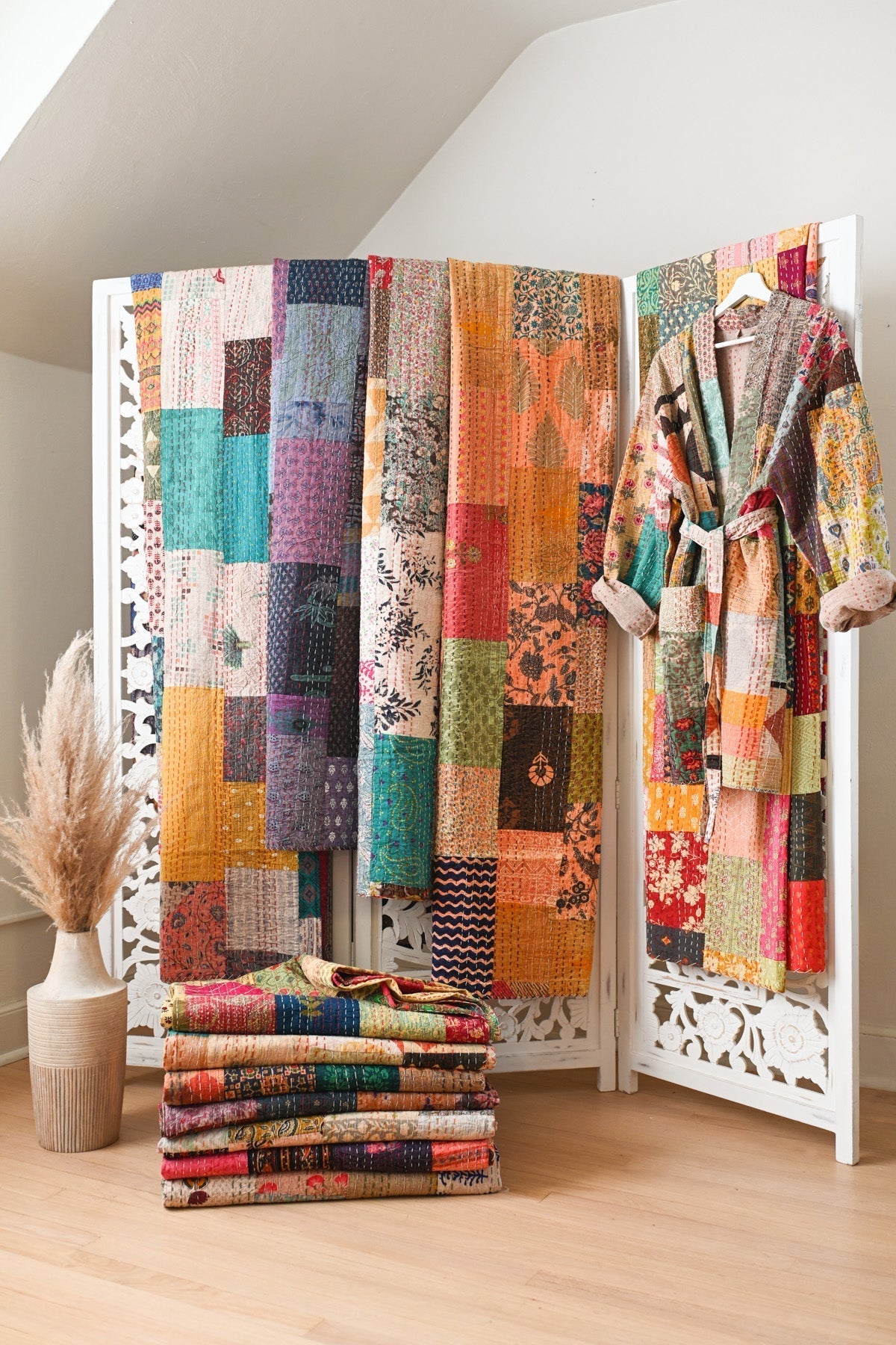 Patchwork Kantha Quilt V